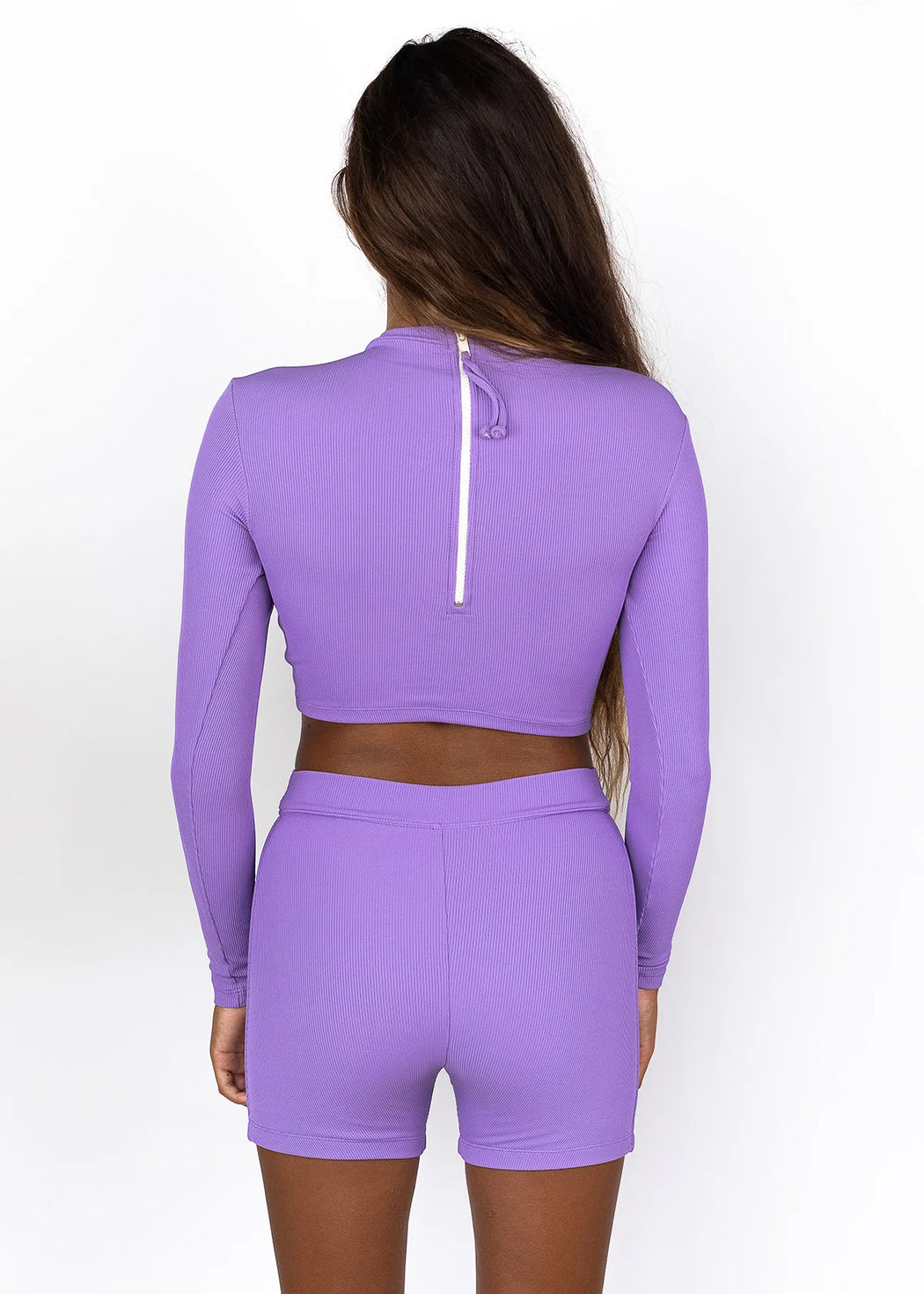 Cropped Rashguard | Iris Ribbed