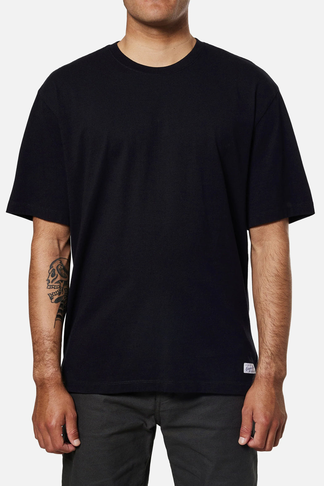 Box Fit Heritage Tee | Black