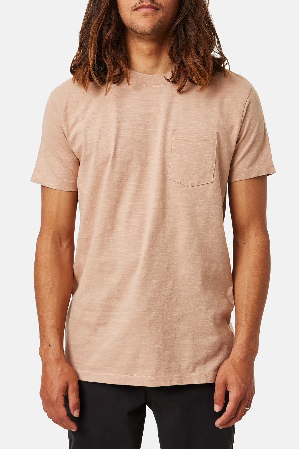 Slub Base Tee | Dusty Pink