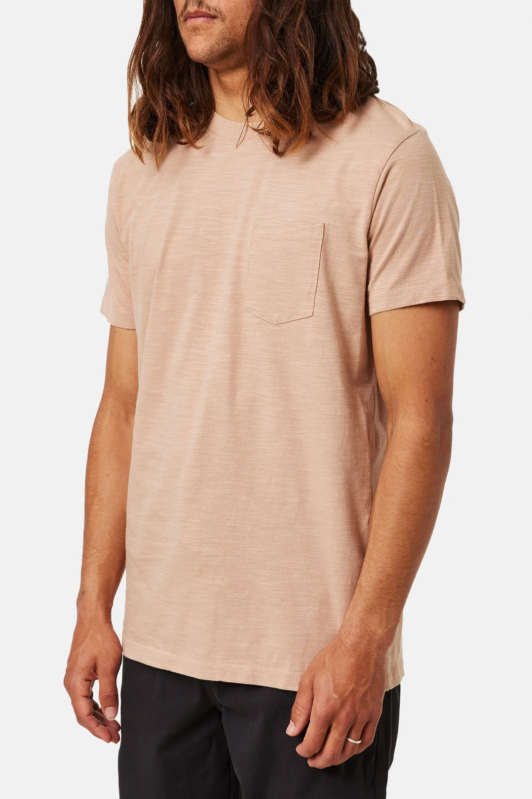 Slub Base Tee | Dusty Pink
