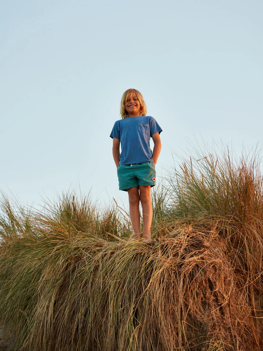 Kids Hemp Pocket Tee | True Blue