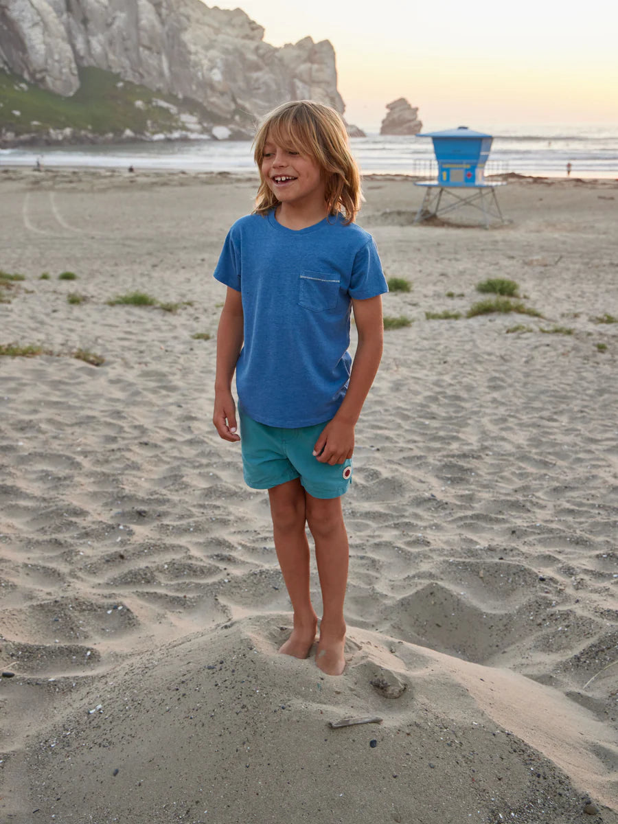 Kids Hemp Pocket Tee | True Blue