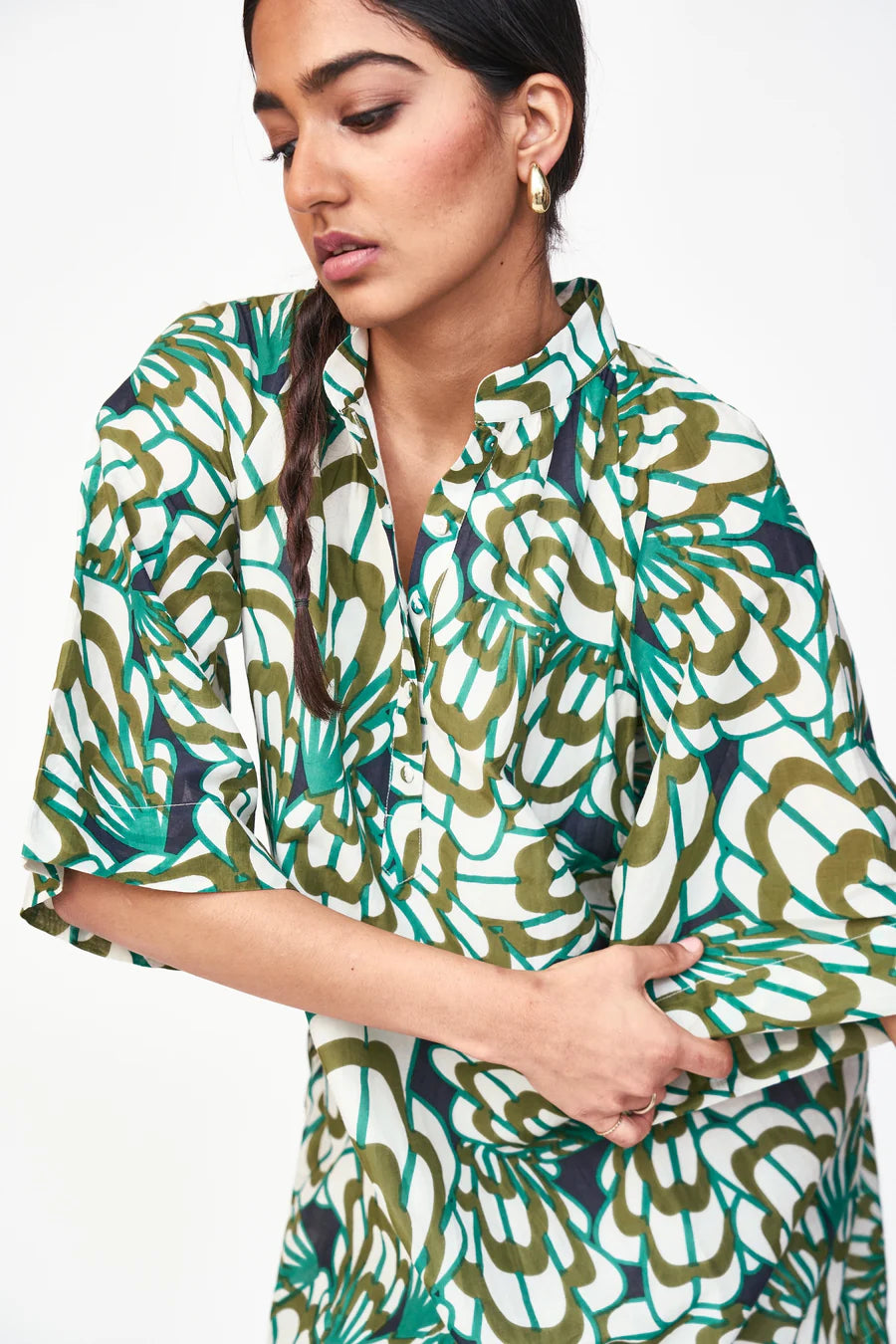 Faro Dress | Moss Shell