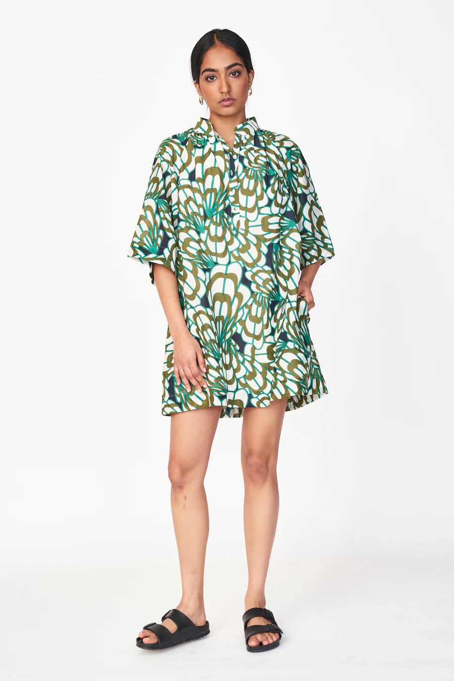 Faro Dress | Moss Shell