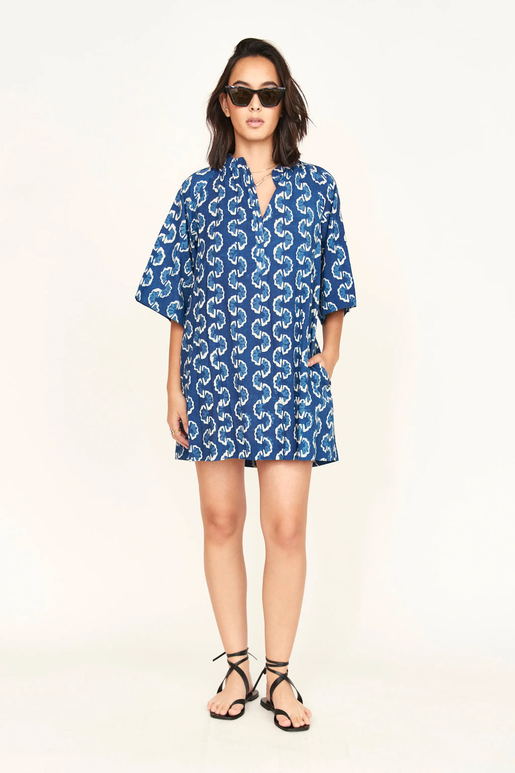 Faro Short Dress | Indigo Orchard Road
