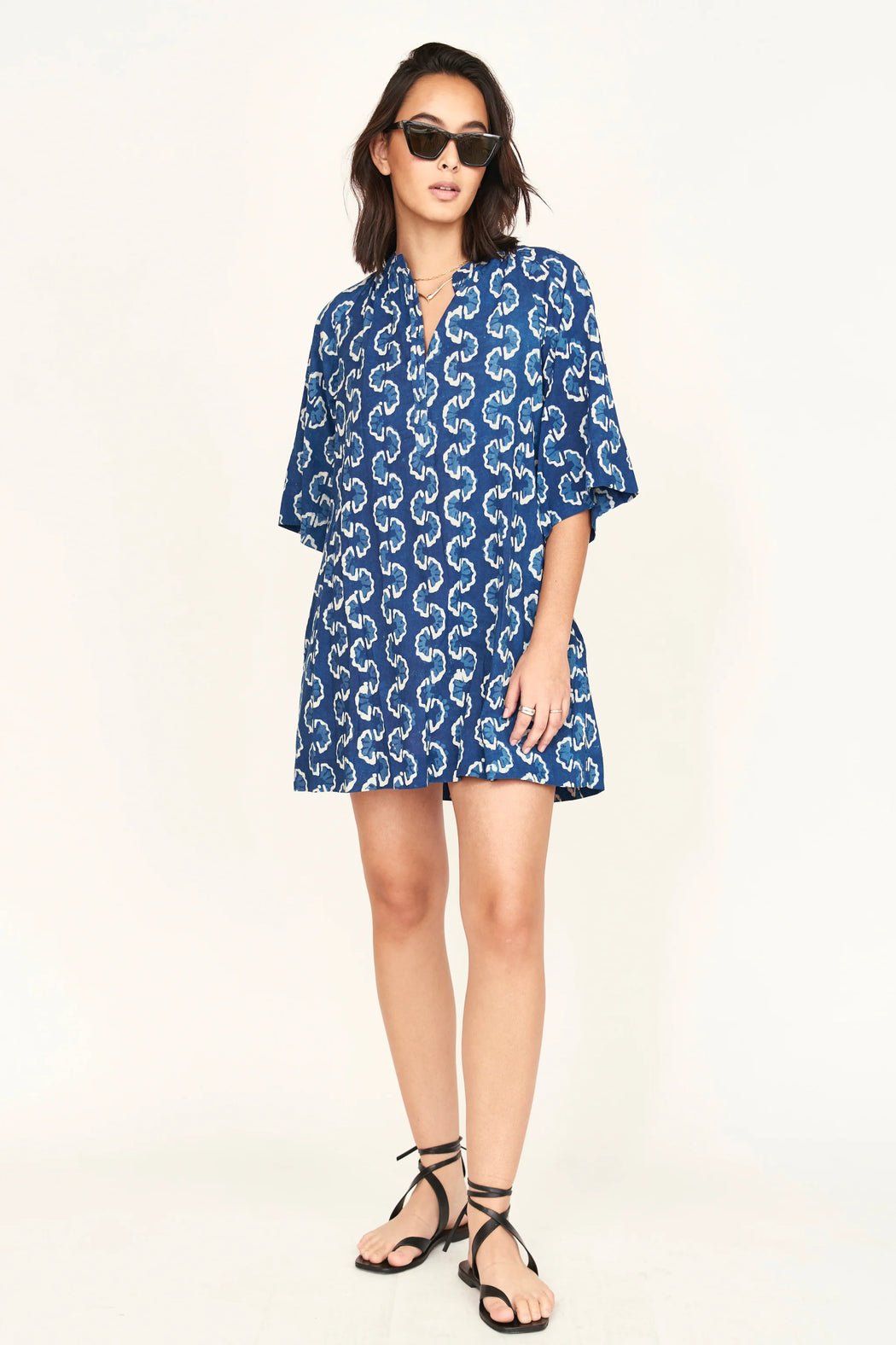 Faro Short Dress | Indigo Orchard Road