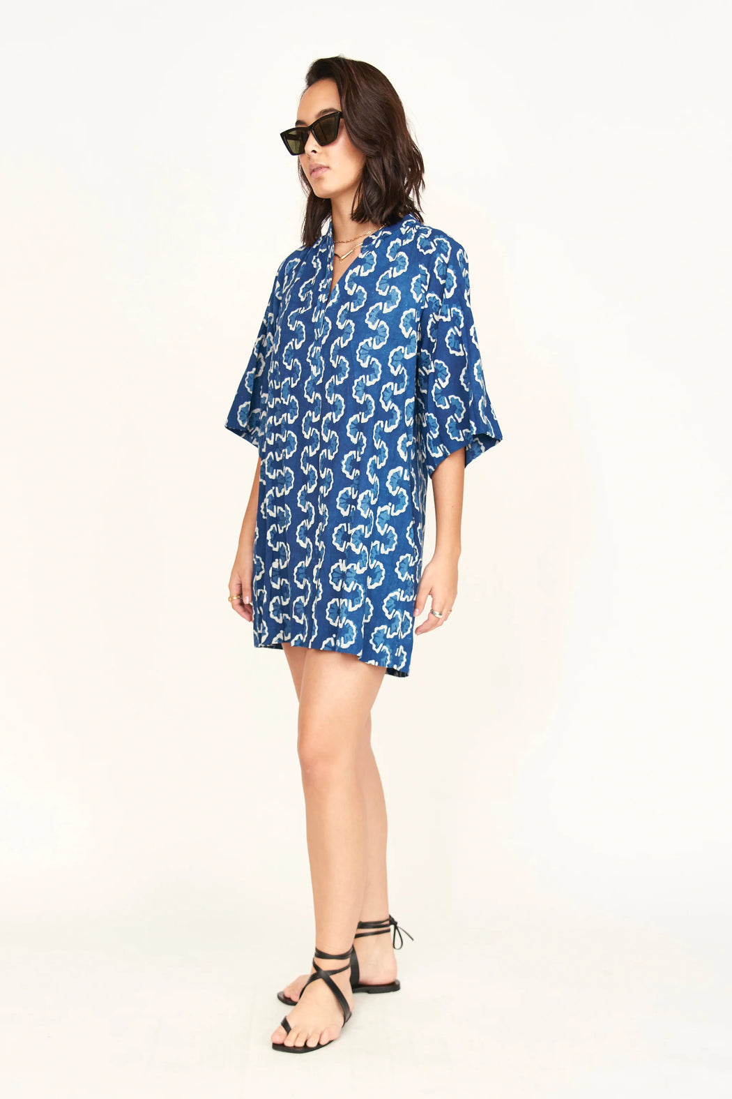 Faro Short Dress | Indigo Orchard Road