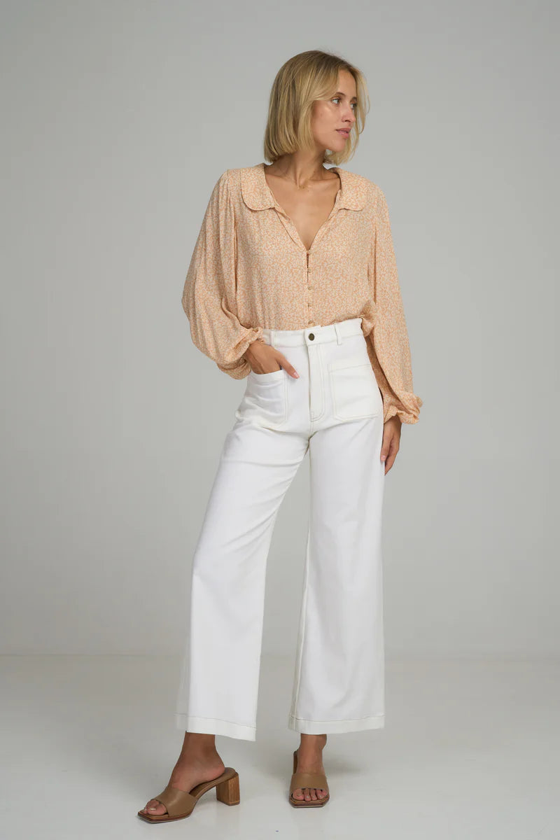 Molly Cotton Pant l Vanilla