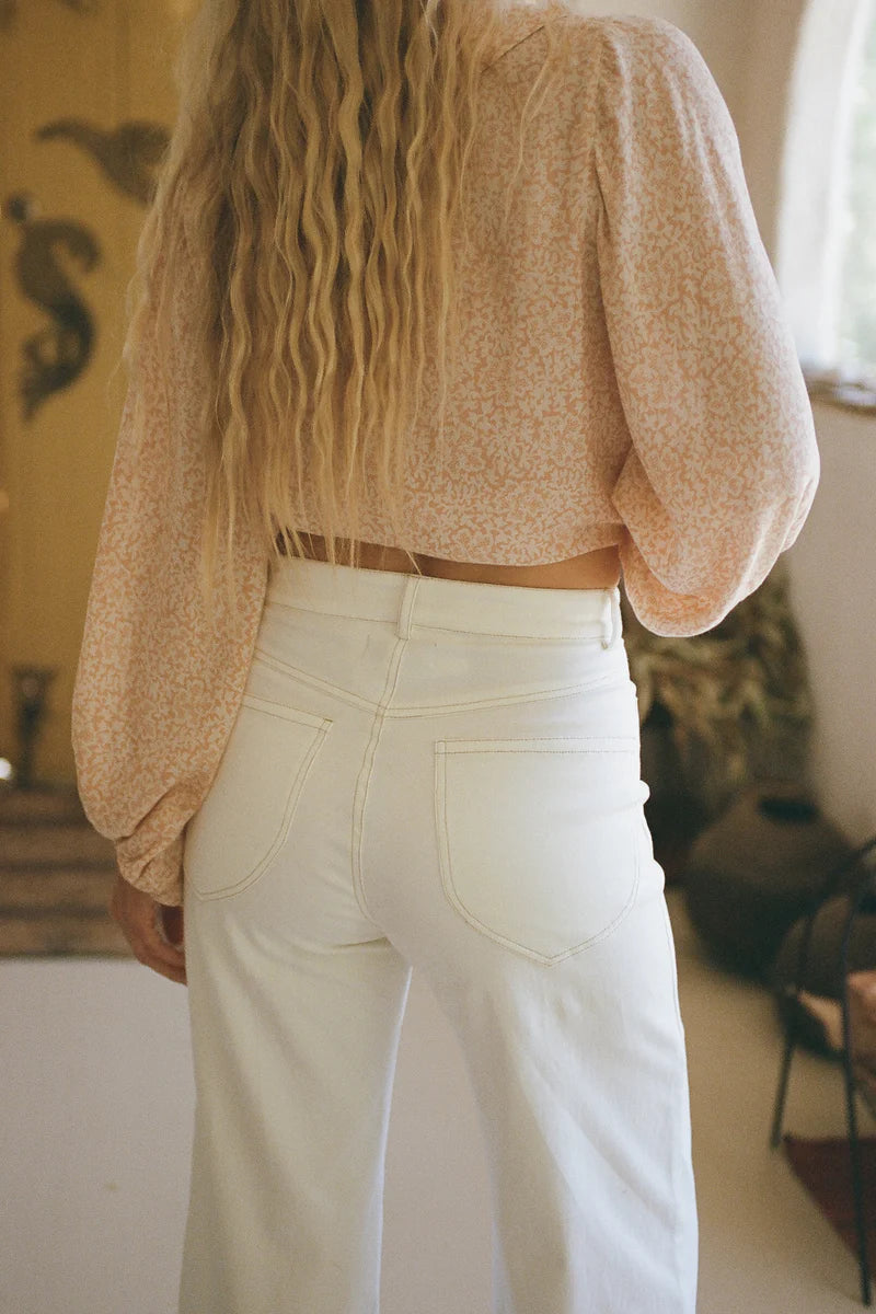 Molly Cotton Pant l Vanilla