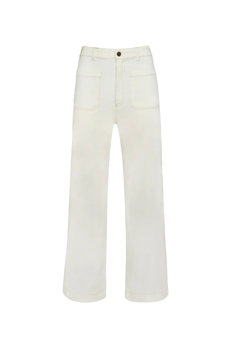 Molly Cotton Pant l Vanilla