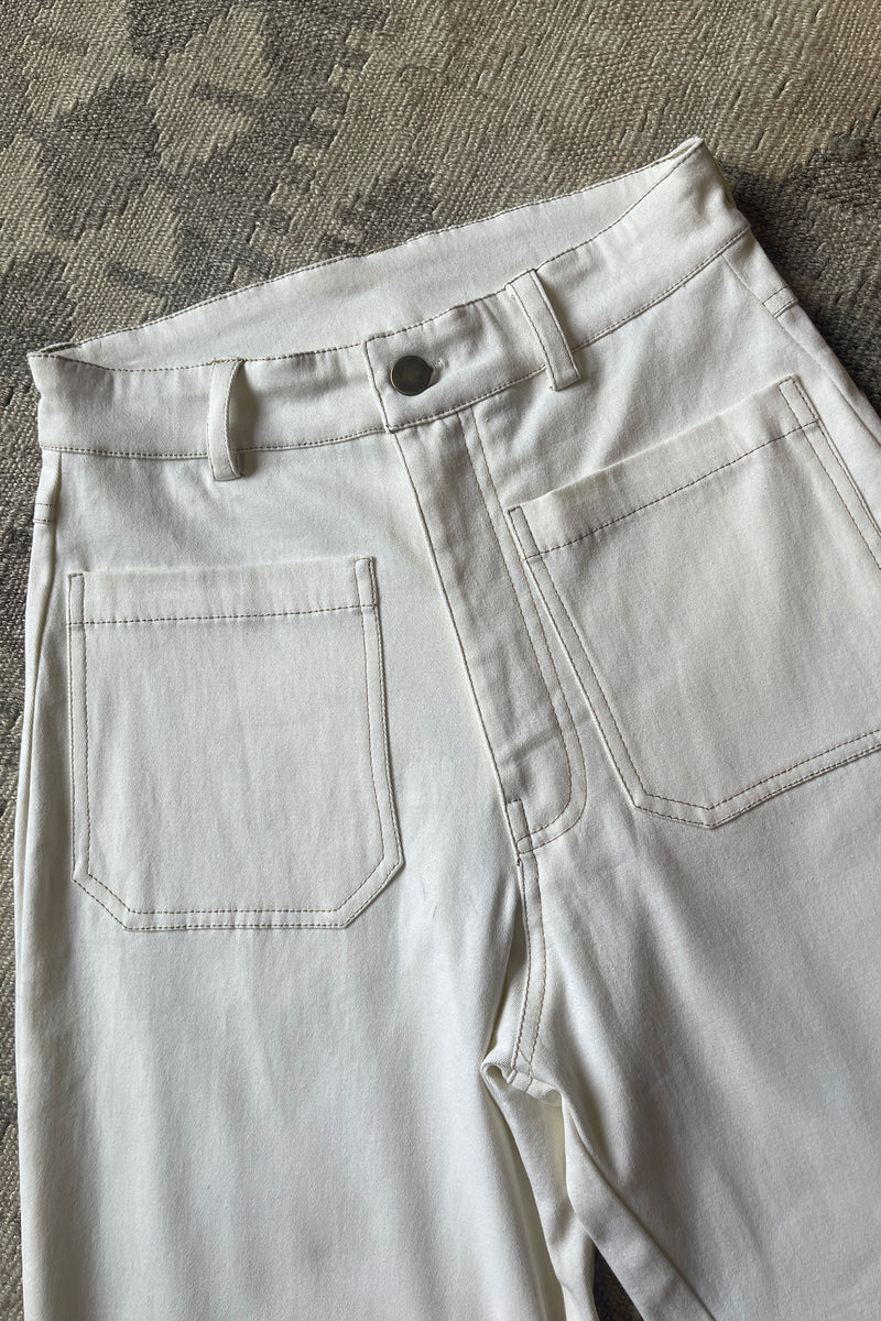 Molly Cotton Pant l Vanilla