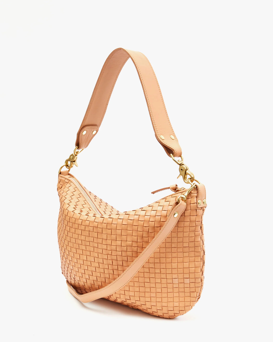 Moyen Messenger | Woven Checker Bisque