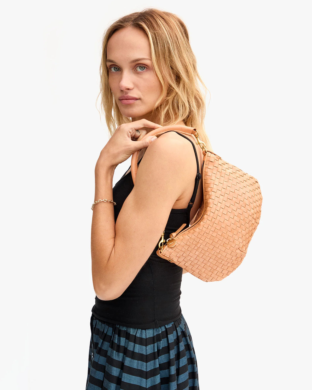 Petit Moyen | Bisque Woven Checker