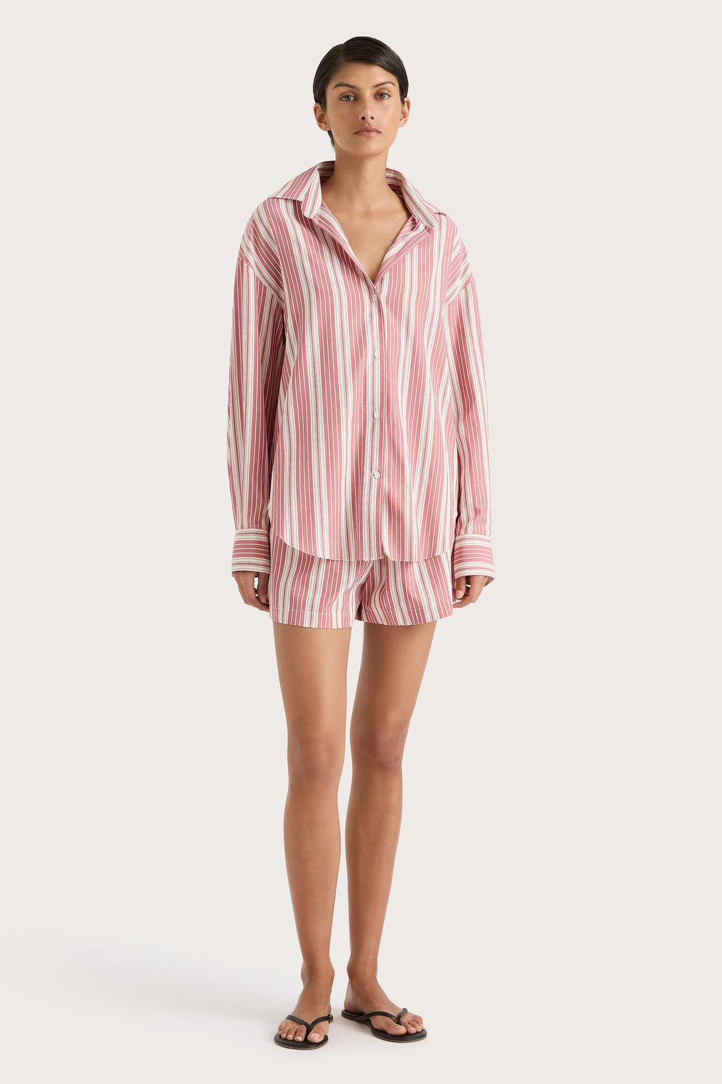 Elva Shorts | Cherry Stripe