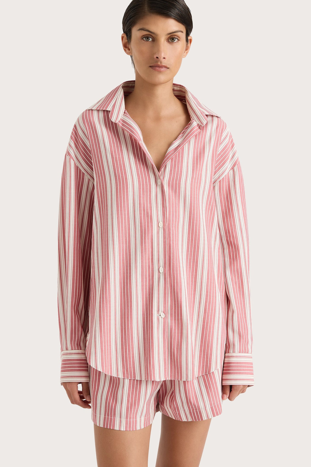 Elva Shorts | Cherry Stripe