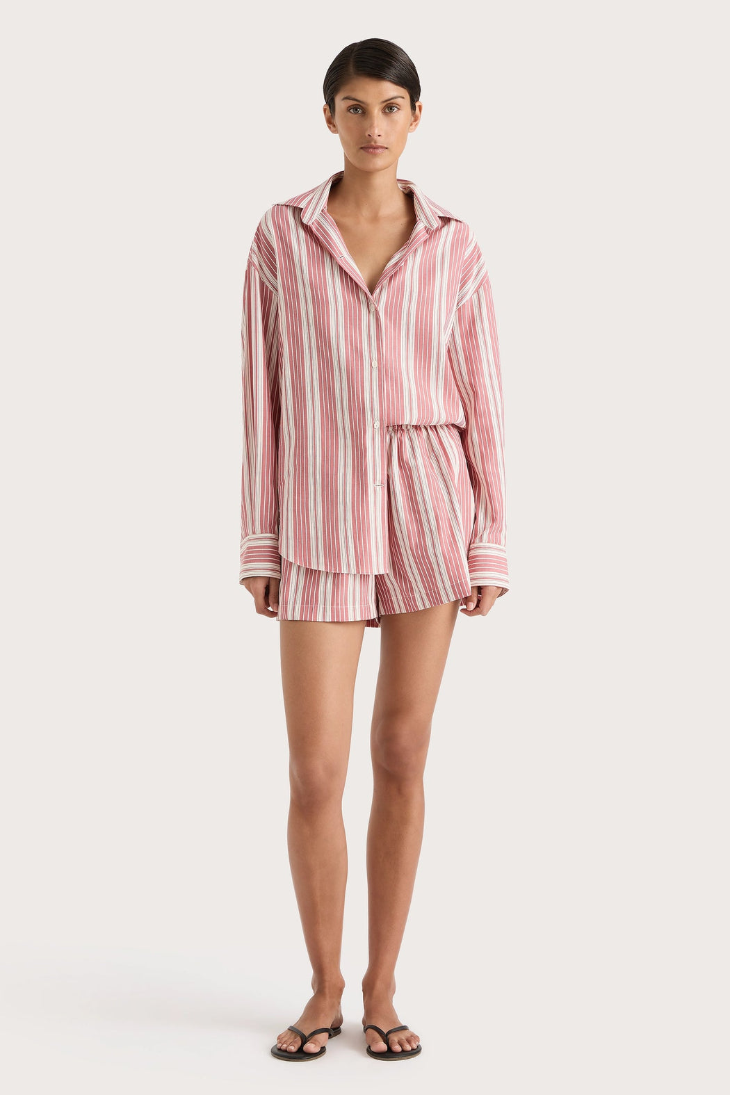 Elva Shorts | Cherry Stripe