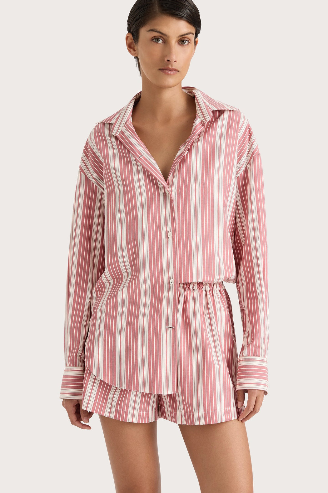 Elva Shorts | Cherry Stripe
