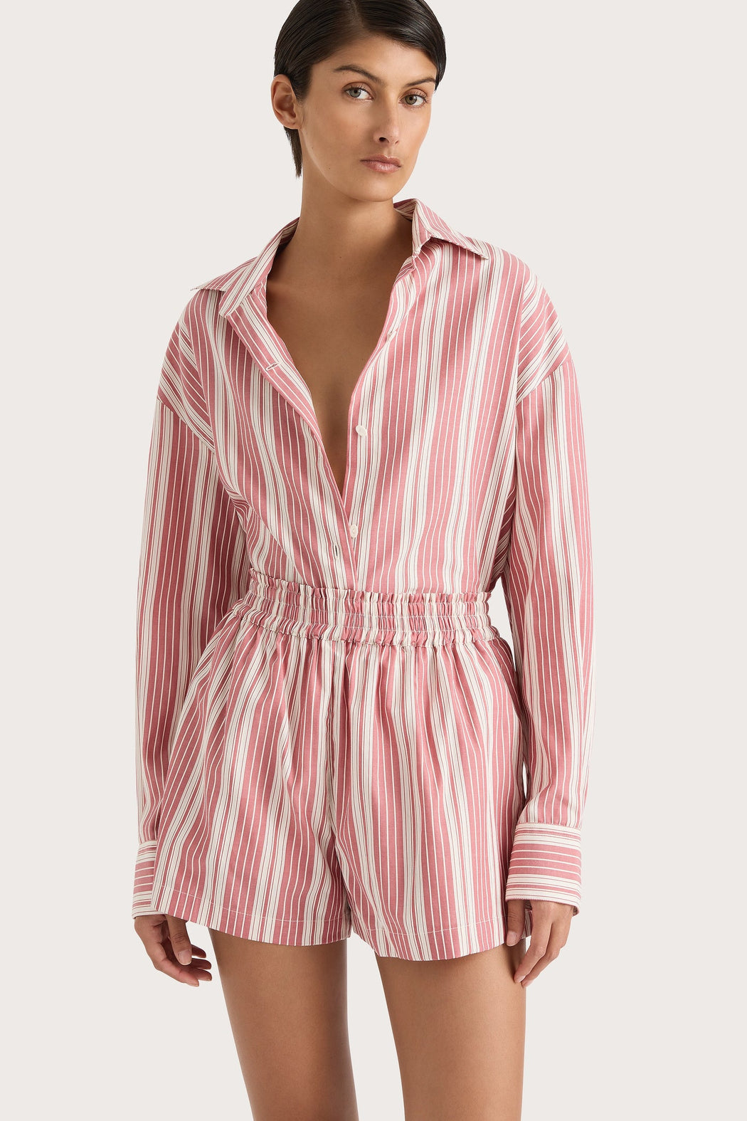 Elva Shorts | Cherry Stripe
