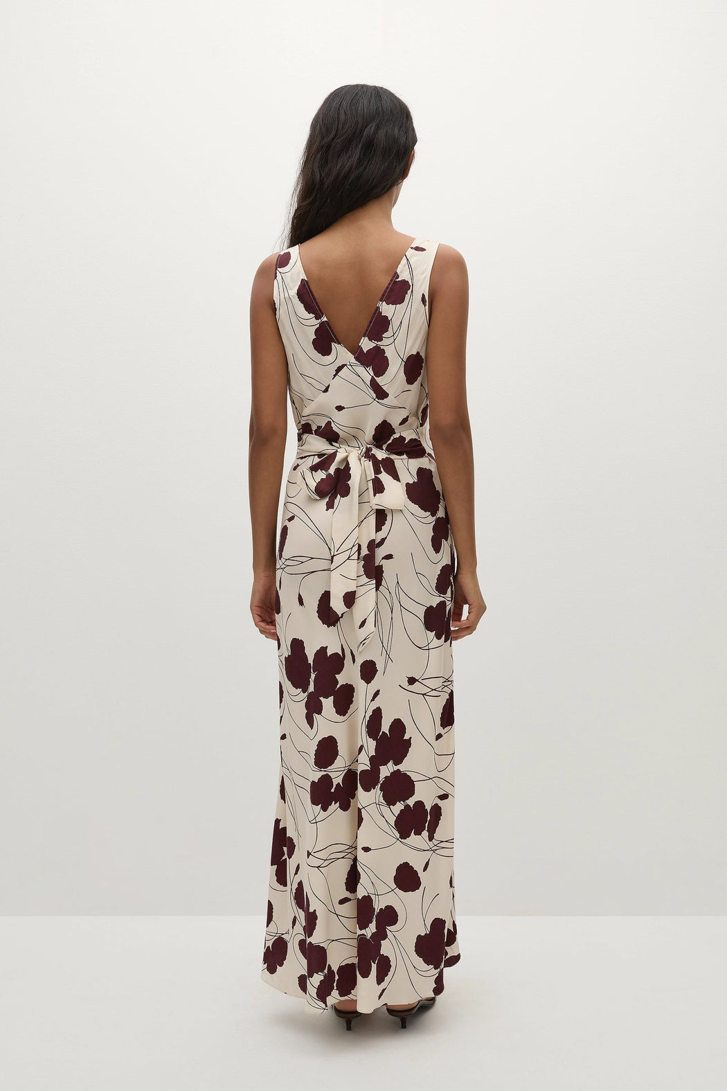 Signe Maxi Dress | Dandelion Floral Bordeaux