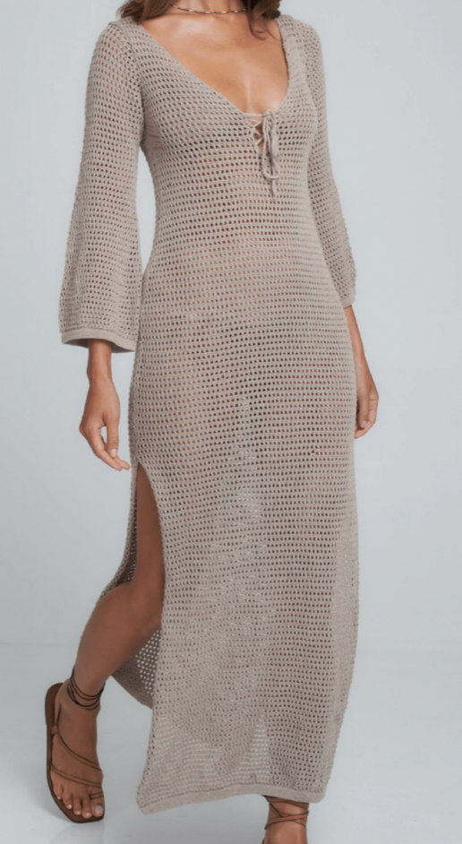 Zohara Knit Dress l Cafe Au Lait