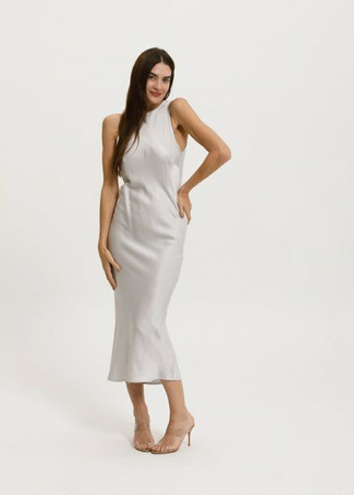 New York Midi Dress l Silver Fox
