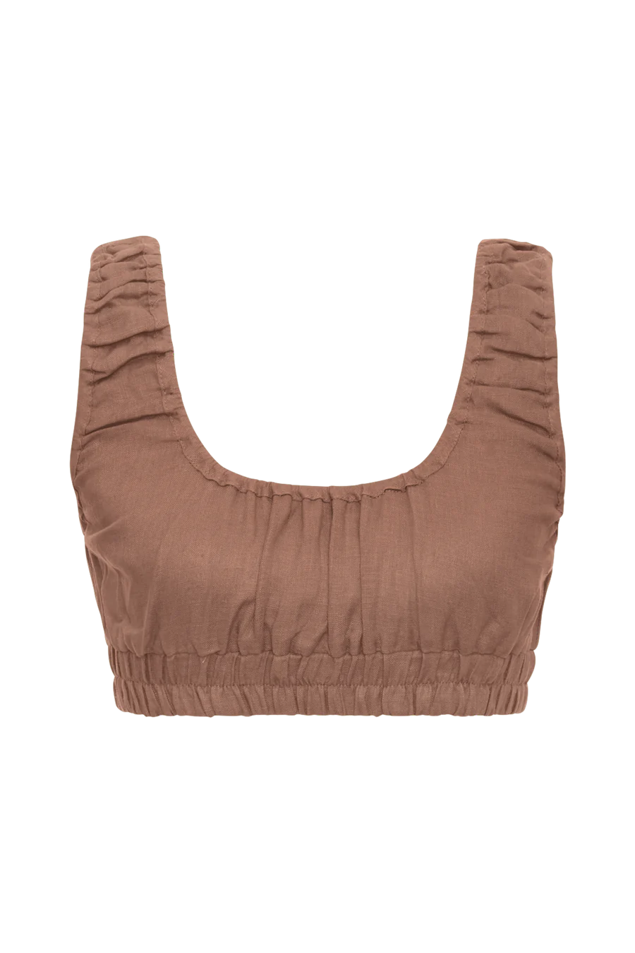 Emory Linien Top | Tobacco