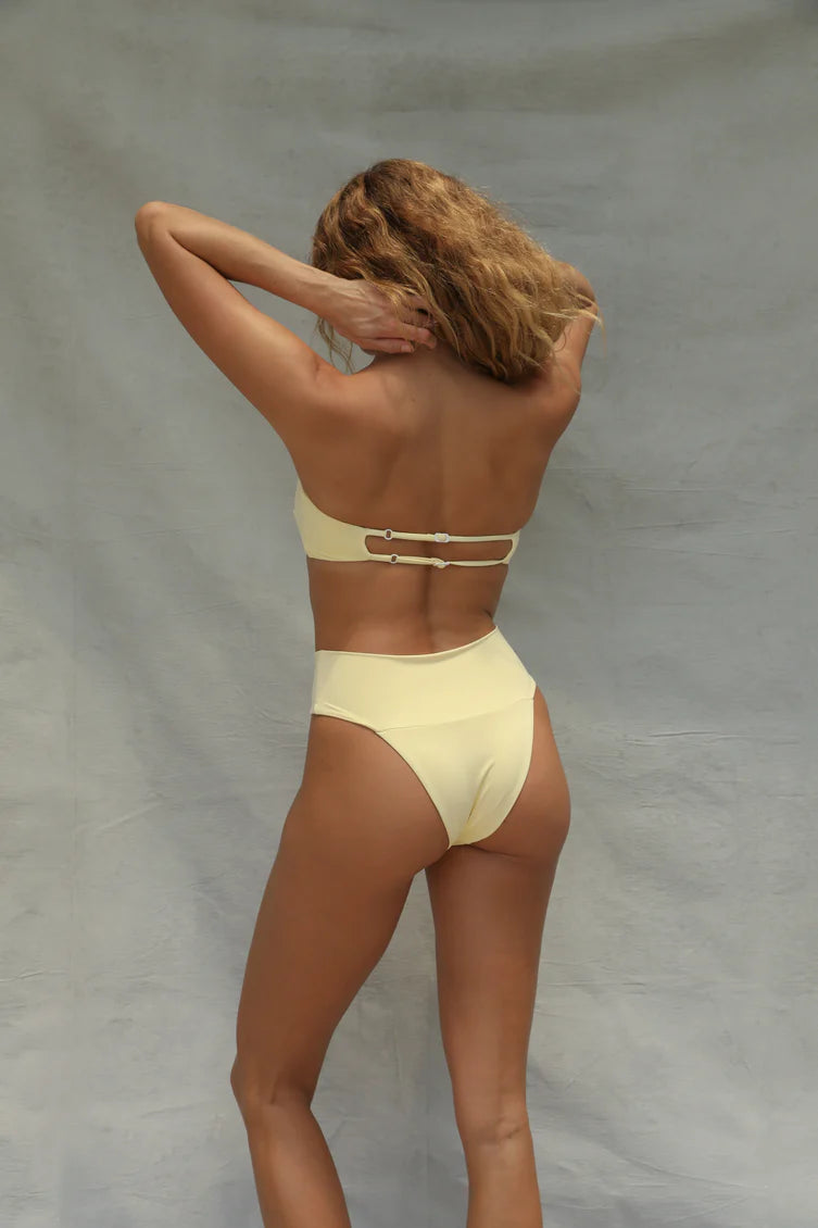 Banded Waist Bikini Bottom | Limoncello