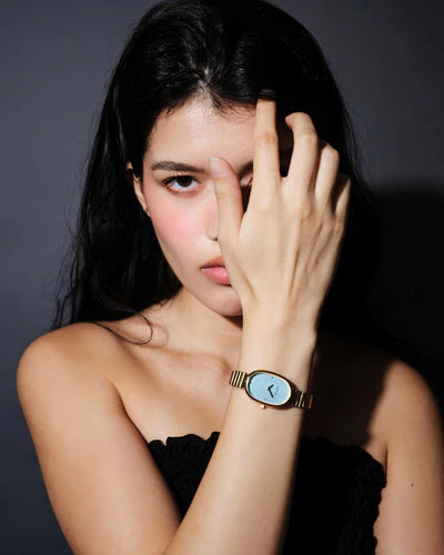 Jane Watch | Gold/Sky