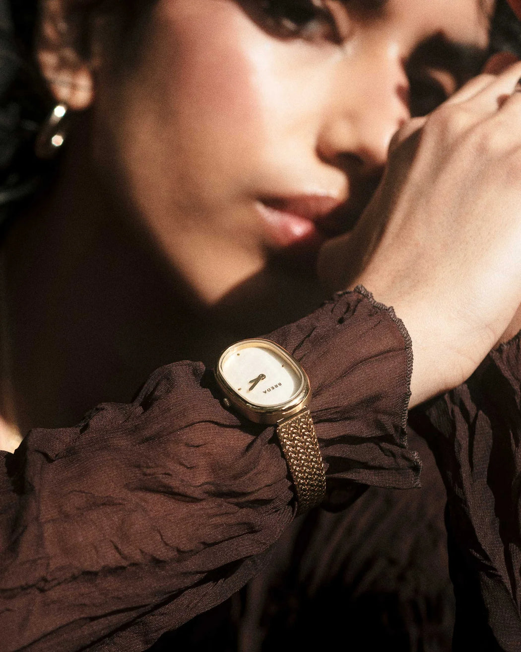 Jane Tethered Watch l Gold & Champagne