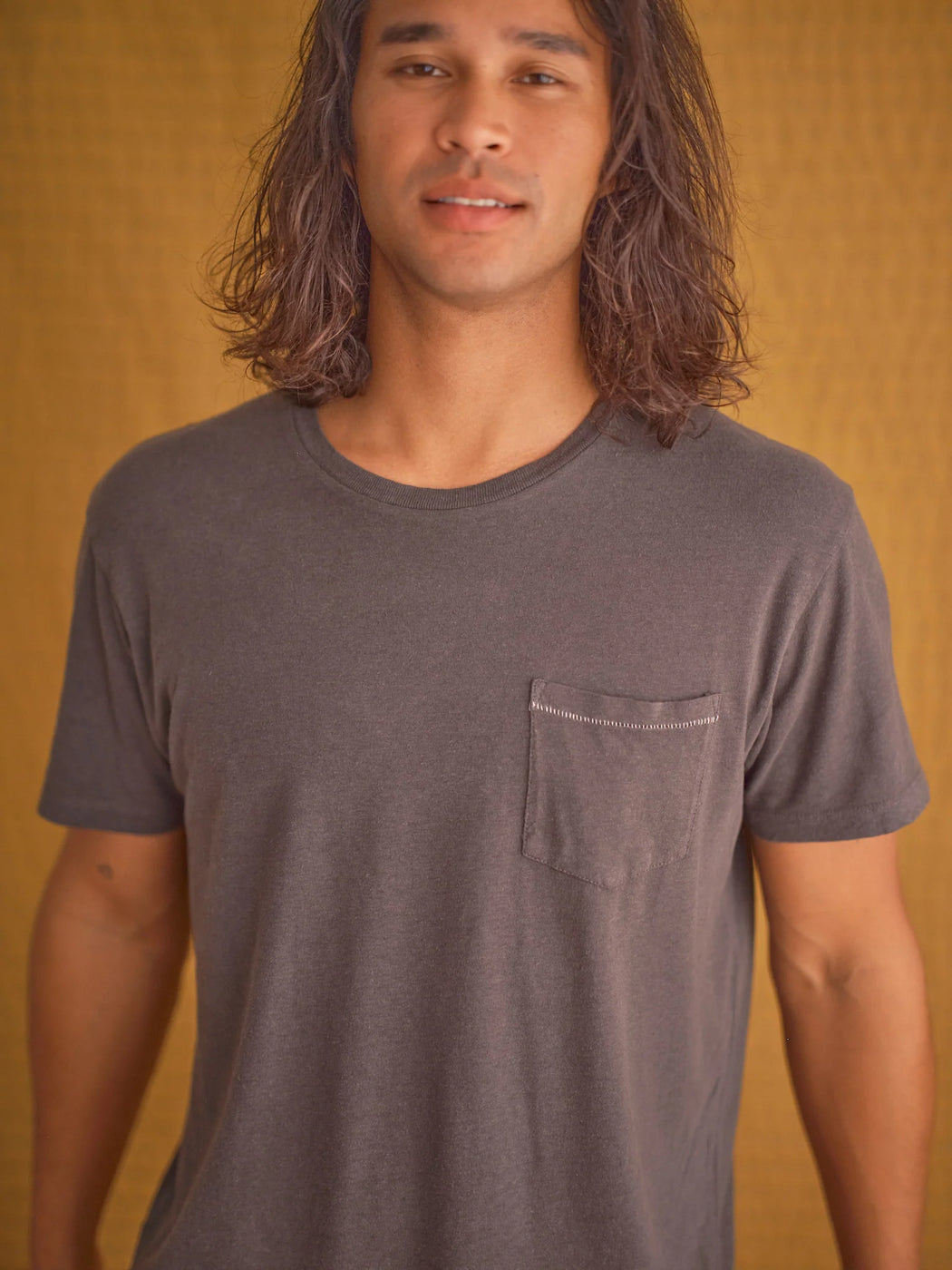 Hemp Pocket Tee | Faded Black