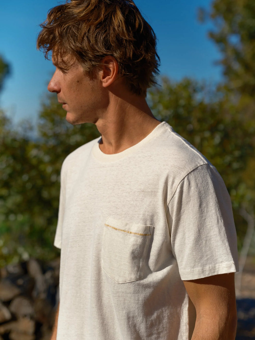 Hemp Pocket Tee | Natural