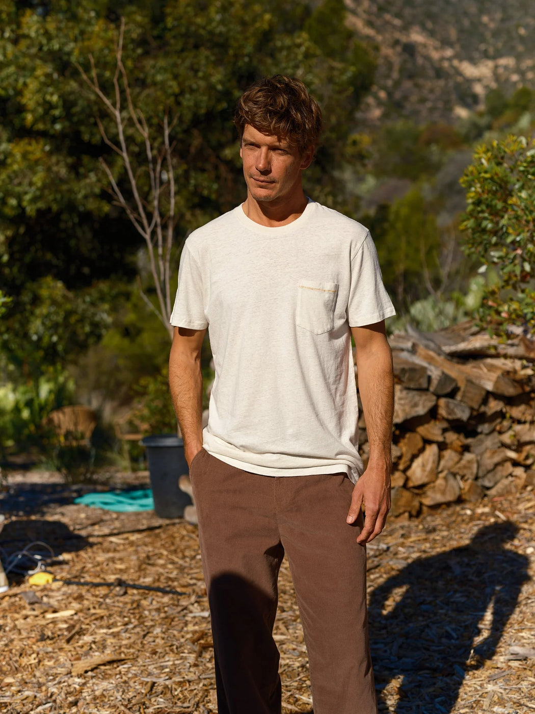 Hemp Pocket Tee | Natural