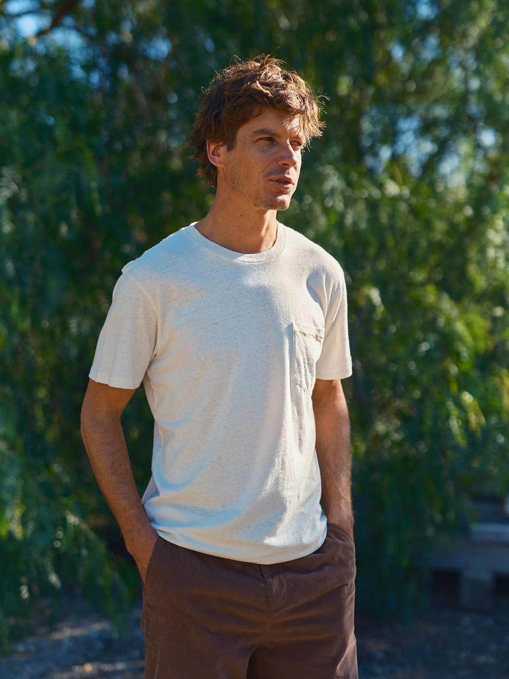 Hemp Pocket Tee | Natural
