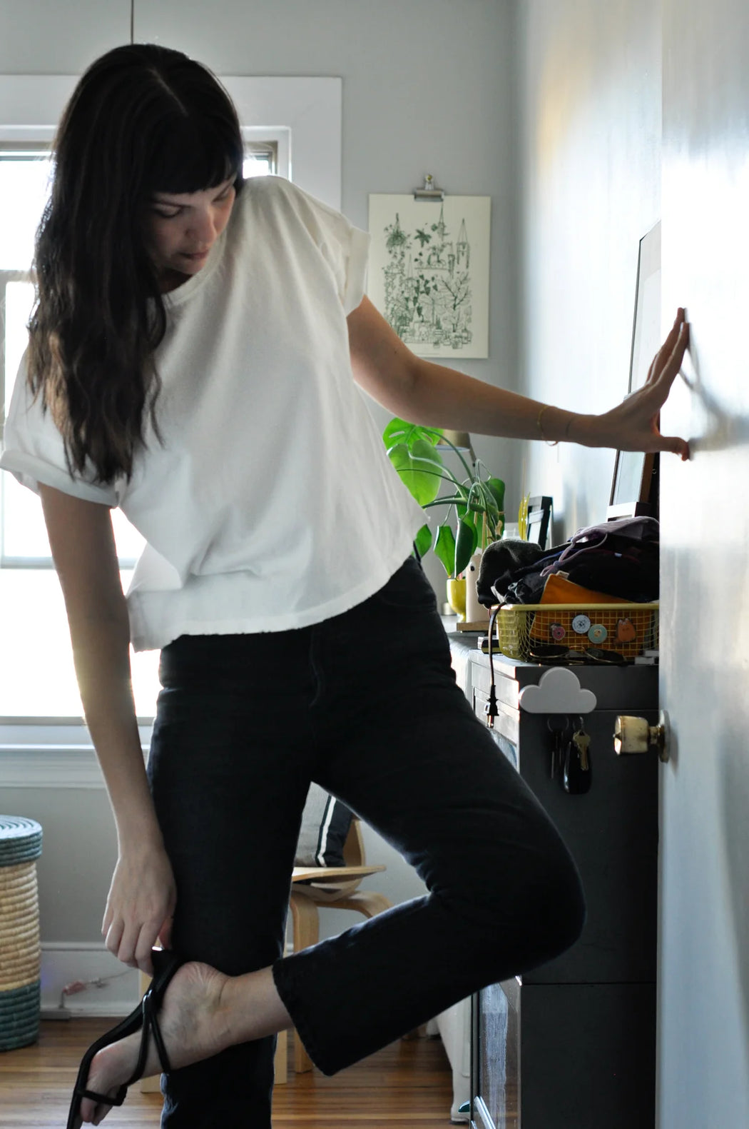 Vintage Fille Tee | Clean White