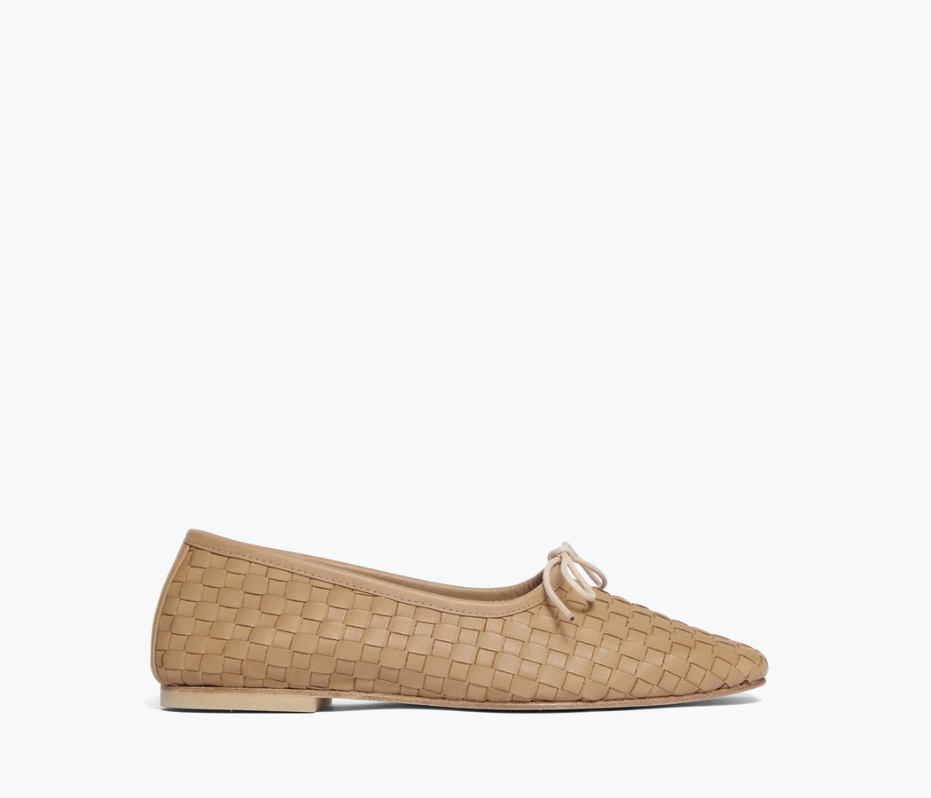 Jada Square Toed Ballet Flat | Latte