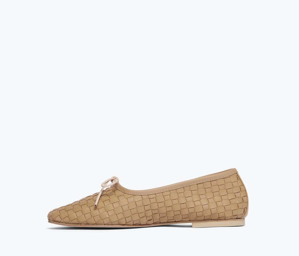 Jada Square Toed Ballet Flat | Latte