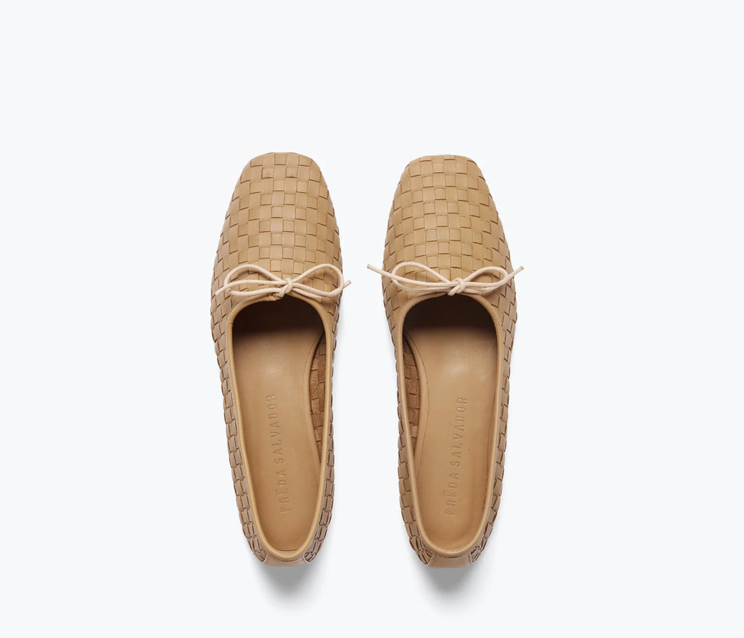 Jada Square Toed Ballet Flat | Latte
