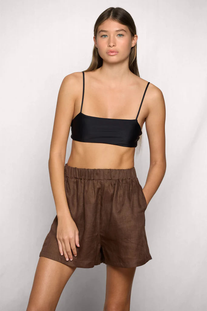 Tellaro High Waist Shorts l Kombu