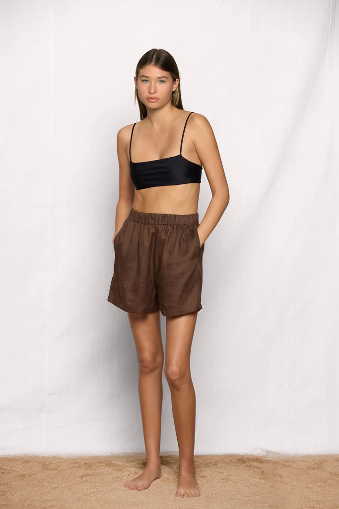 Tellaro High Waist Shorts l Kombu