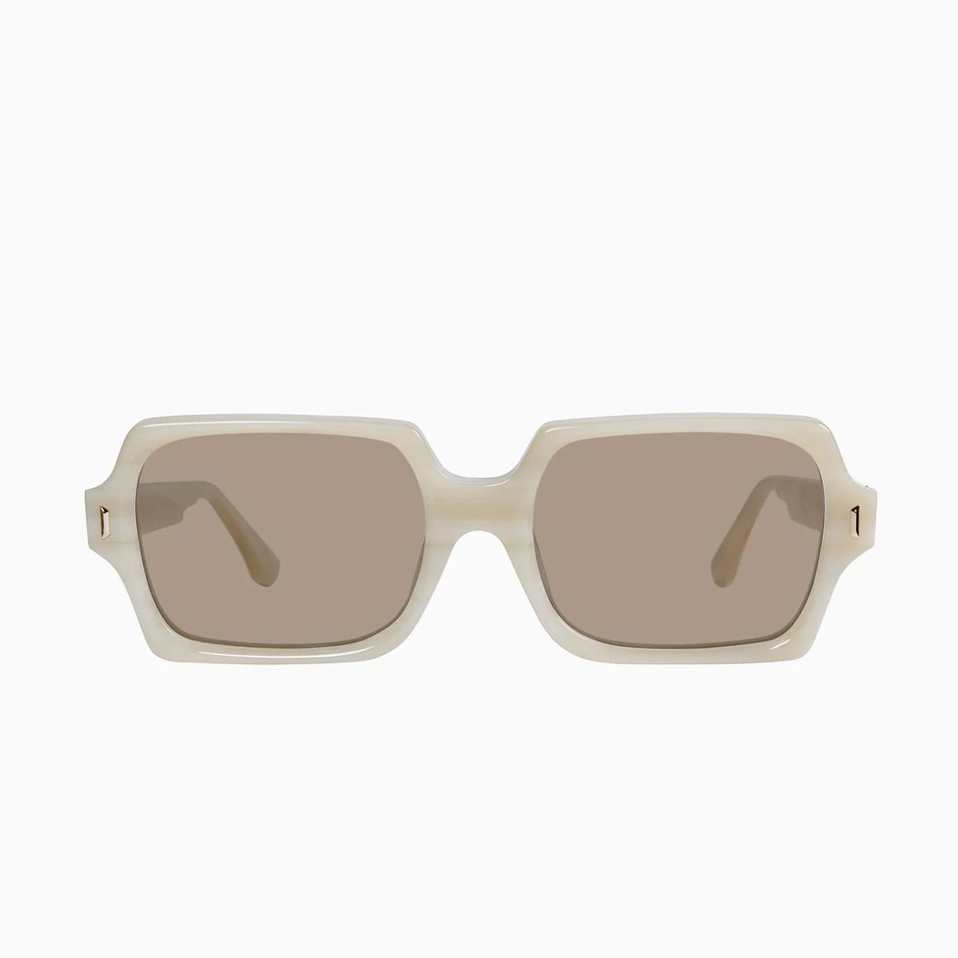 Liberty Travertine w. Gold Metal & Light Brown Lens
