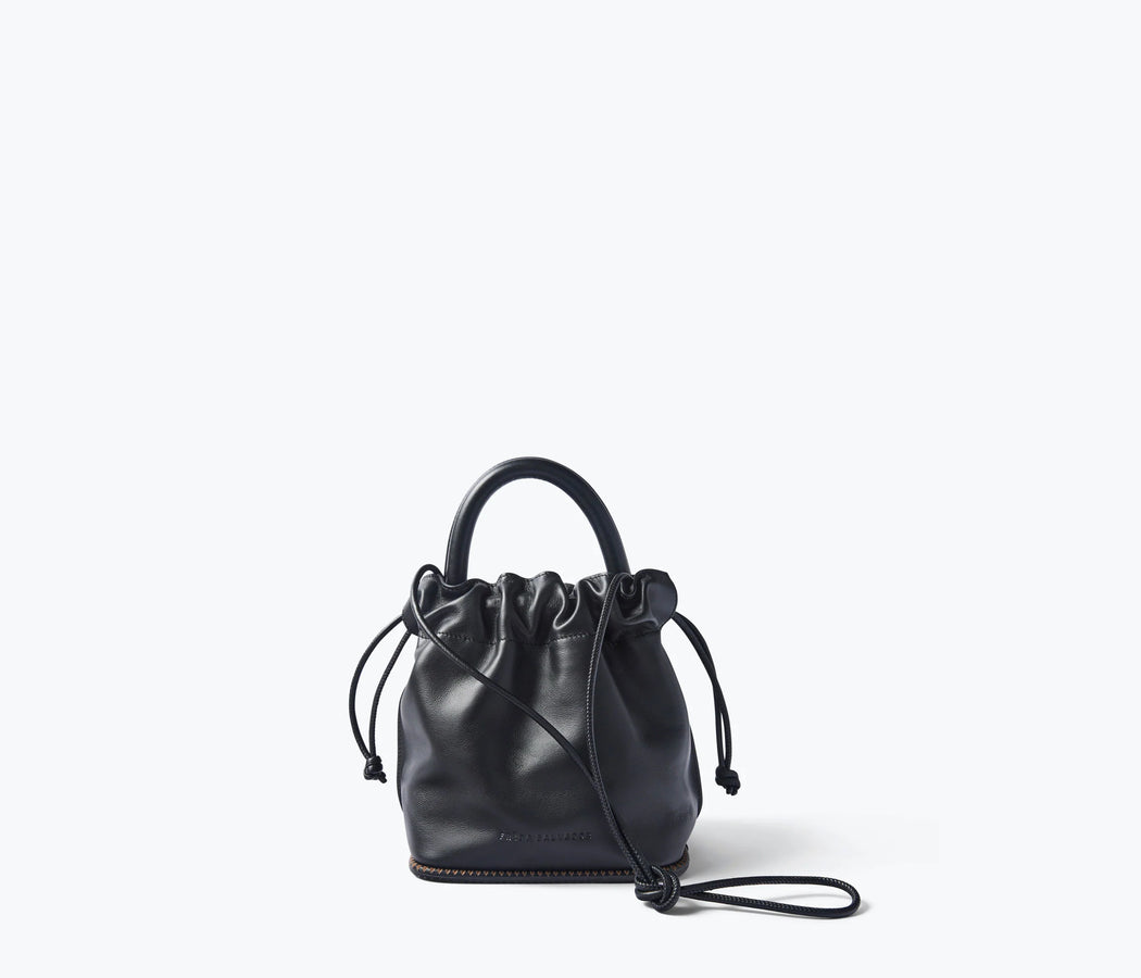 Ruby Bucket Bag | Black Calf