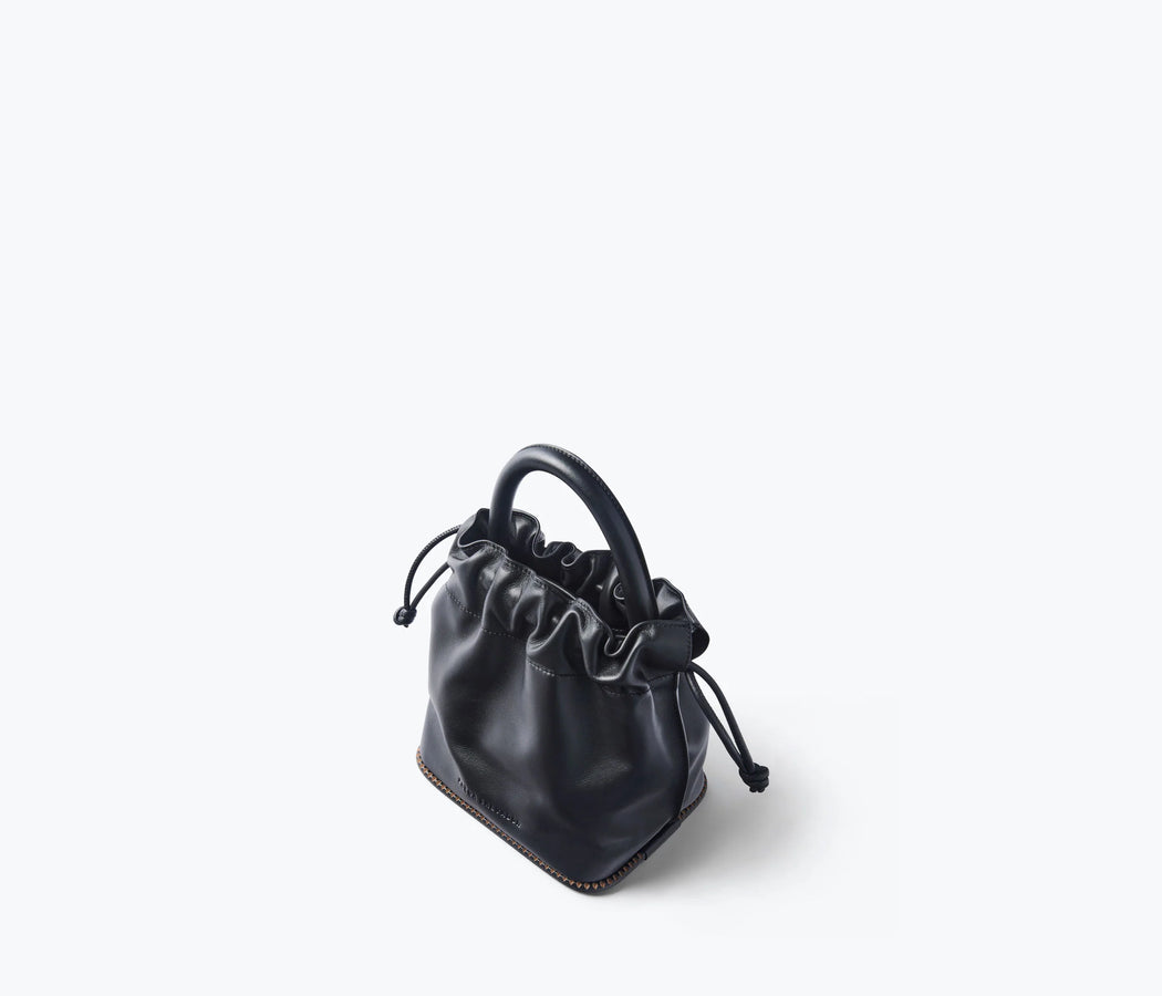 Ruby Bucket Bag | Black Calf