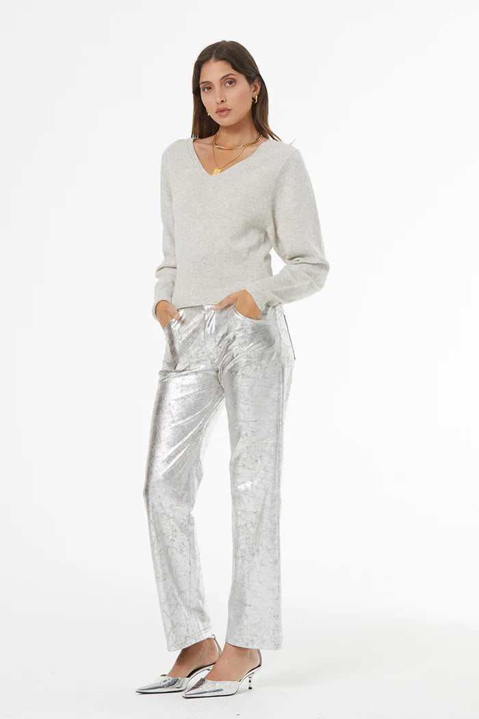Clancy Pant | Distressed Silver