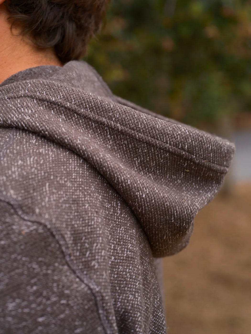 Whale Patch Zip Up | Faded Black