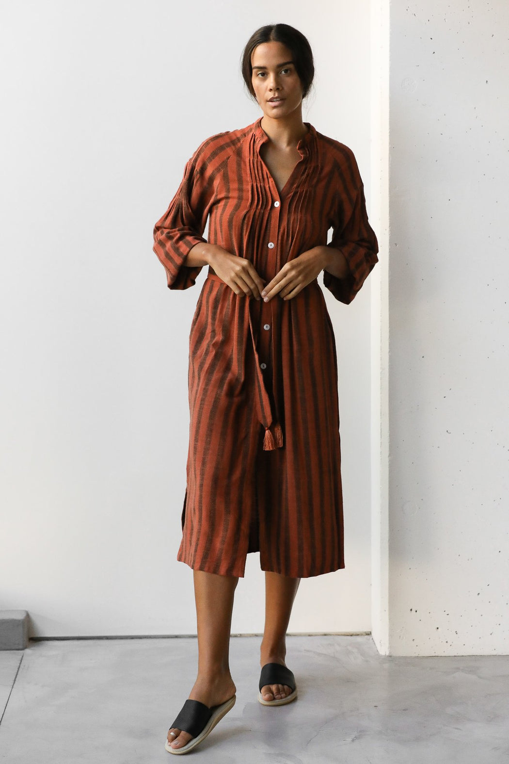 Stripe Midi Dress