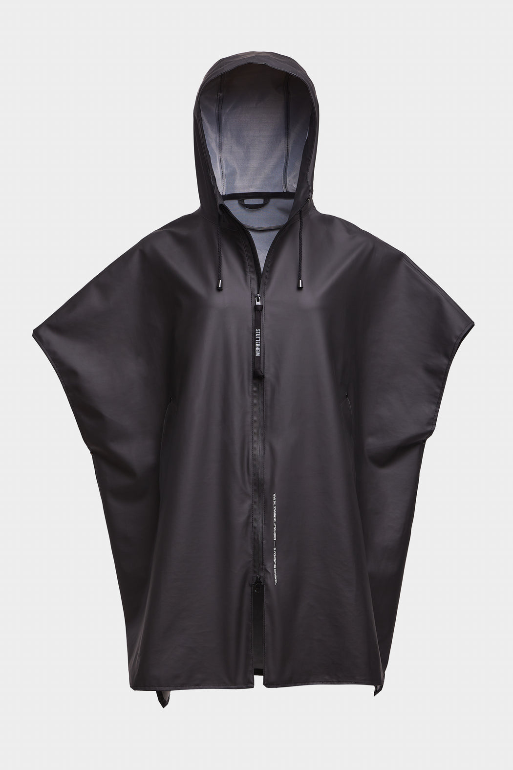 Lomma Zip Poncho | Black