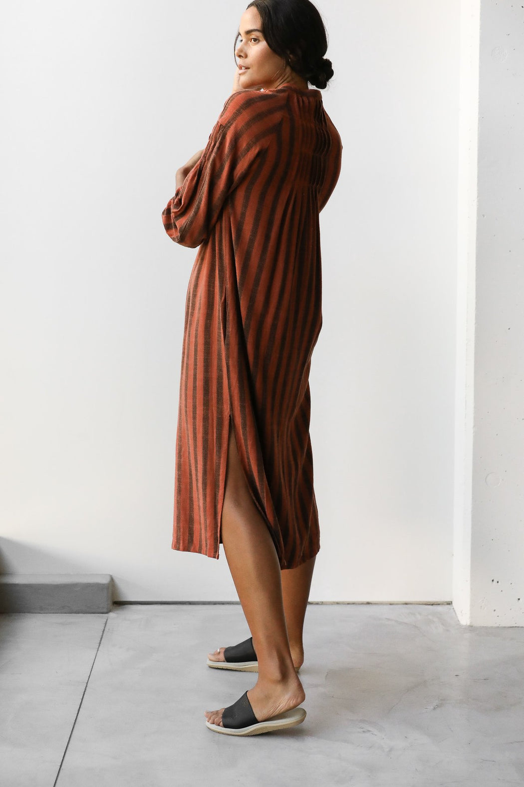 Stripe Midi Dress