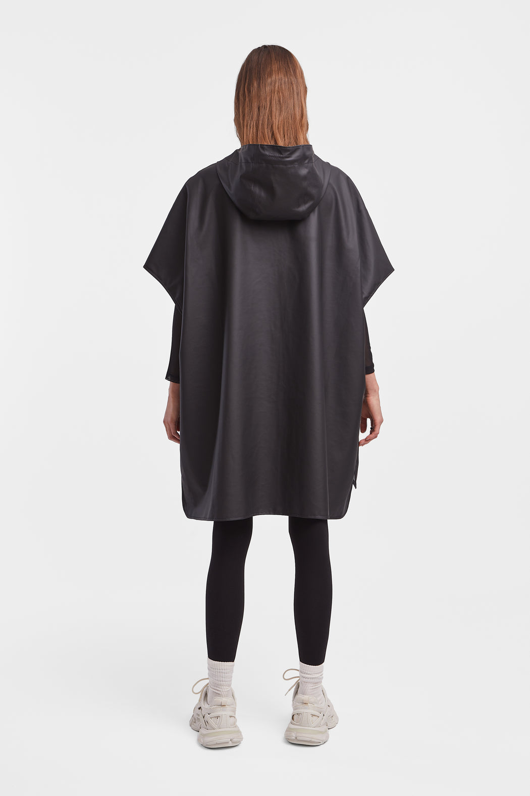 Lomma Zip Poncho | Black