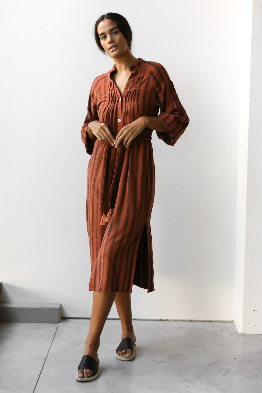 Stripe Midi Dress