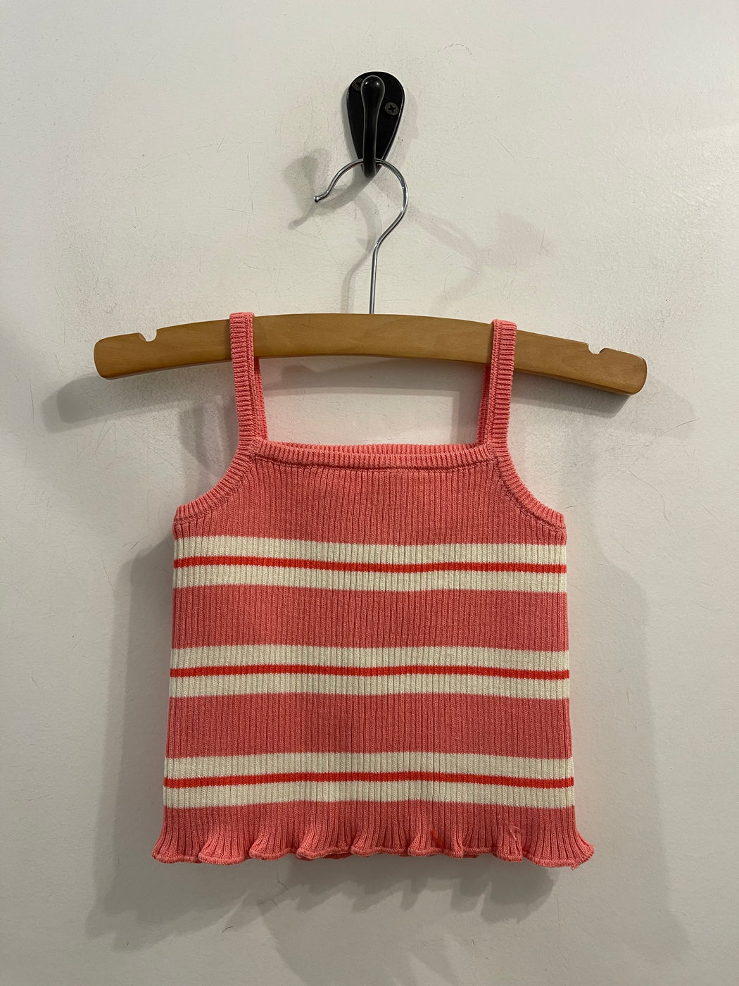 Kealia Knit Tank | Striped Coral